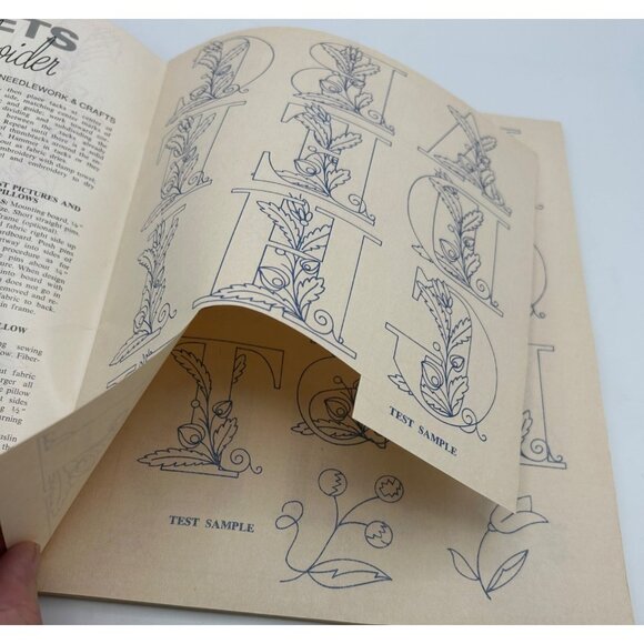 Iron-on Transfers ABC McCalls Alphabets Embroidery Many Scripts VTG 36 Pages - Picture 2 of 2